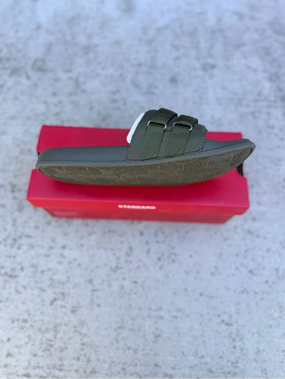 STANDARD Men's Olive Green Slide Sandals